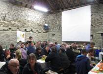 Viezprobe in der Burgscheune