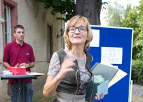 Empfang der Besucher im Burghof